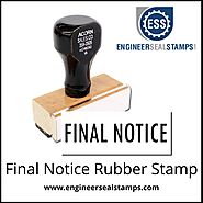 Final Notice Rubber Stamp