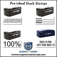 Pre-Inked Stock Stamps