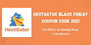 Hostgator Black Friday Coupon Code 2021 | 75% Discount- Starting Just $2.08/mo + Free Domain