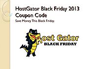 HostGator Black Friday 2013 Coupon Code | 80% Maximum Hostgator Discount Coupon