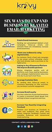 Six Ways to Expand Business By Klaviyo Email Marketing