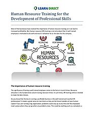 Human resource training for the development of professional skills