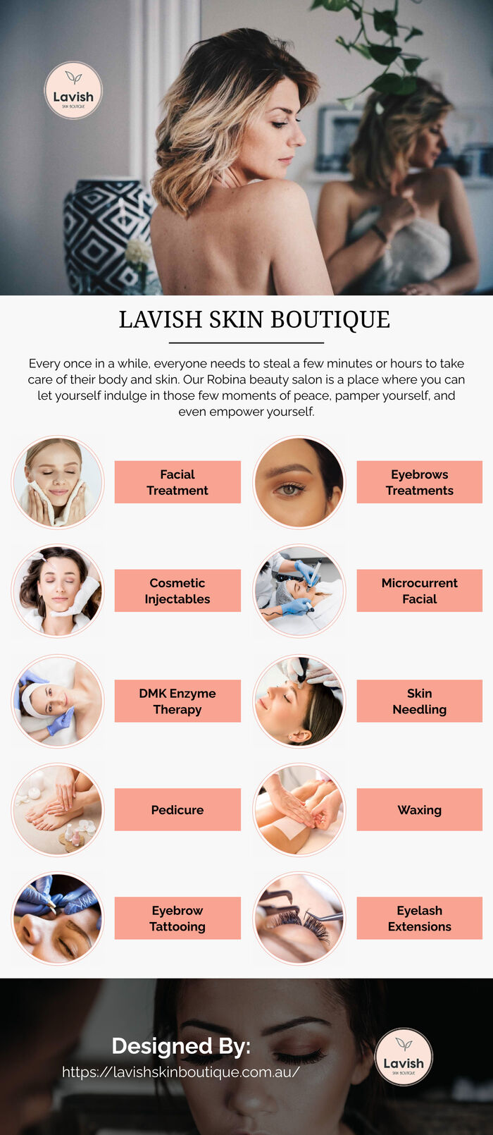 This infographic is designed by Lavish Skin Boutique
