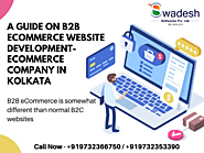 A guide on B2B eCommerce website development- eCommerce company in Kolkata