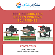 Best Discounts On Screen Printing Equipment