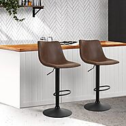 Shop Gas Lift, Swivel, Wooden, Leather Bar Stools - Shopy Store