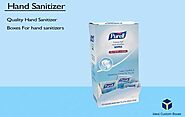 Quality Hand Sanitizer Boxes For hand sanitizers