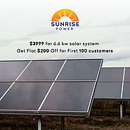 Affordable 6.66kW of Solar system in Perth | Sunrise Power