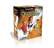 The Original Stomp Rocket: Jr. Glow in the Dark 4-Rocket Kit - Age 3 and up