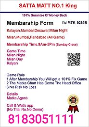 SATTA MATKA | MATKA RESULT | KALYAN RESULT | MAIN BAZAR RESULT | MILAN RESULT | TIME BAZAR MATKA | SATTAMATKA.FUN