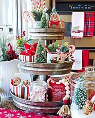 Festive Christmas Tiered Tray Decor Ideas For The Holidays - Decorating Ideas And Accessories For The Home - Creative...