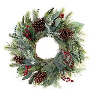 Outdoor Decorative Holiday Christmas Wreaths For The Front Door – Reviews - Decorating Ideas And Accessories For The ...