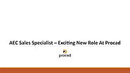 AEC Sales Specialist – Exciting New Role At Procad