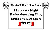 BHOOTNATH DAY GUESSING -MATKA TIPS – TRICKS – NIGHT CHART in 2021 | Day for night, Night, Online lottery