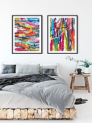 Plakater til soveværelset ❤️ soveværelsesplakater i skønne farver