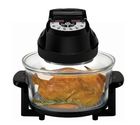 Big Boss Rapid Wave Halogen Infrared Convection Countertop Oven - 12 1/2 Quart with Extender Ring Glass Bowl