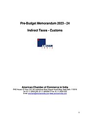 AMCHAM Pre-Budget Recommendations 2023-24