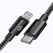 USB C to Lightning Cable 3.3ft/6.5ft Black 1 Pack - Syncwire