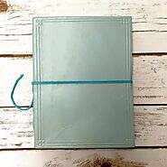 Shop For CUSTOM LEATHER JOURNALS - LINED, BLUE TONE 8X6 – Soothi