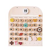 Colorful Wooden Magnetic Calendar