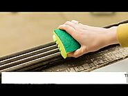 Cleaning Windowsills And Window Tracks