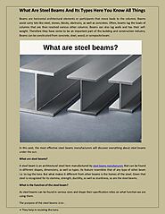 What Are Steel Beams And Its Types Here You Know All Things.pdf