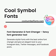 Coolsymbolfonts » Cool Symbol Fonts » Dailygram ... Cool Font changer