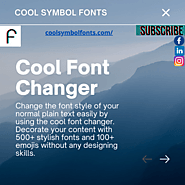 Cool Symbol Fonts | Cool Font Changer