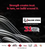 Protect your home with the strongest Rajuri Steel TMT bars today!