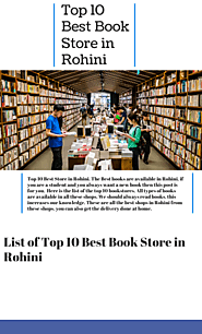 Top 10 Best Book Store in Rohini - by Brij Bhushan [Infographic]
