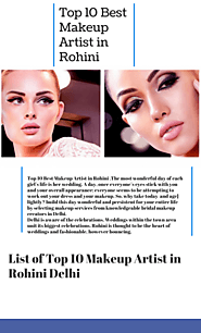 Top 10 Best Makeup Artist in Rohini - by Brij Bhushan [Infographic]