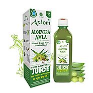 Axiom Aloevera Amla Juice 1 Litre | Boosts Immunity | Helps to purify Blood | Helps in Digestion | Healthy Eyes | 100...