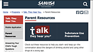 Parent Resource for Talking About Substance Abuse