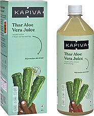 Kapiva Thar Aloe Vera Juice (with Pulp) | Rejuvenates Skin and Hair | Natural Juice made within 4 hours of harvesting...