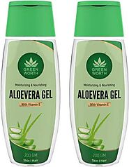 Greenworth PURE ALOE VERA GEL : TWIN PACK : 200 + 200 GM - Price in India, Buy Greenworth PURE ALOE VERA GEL : TWIN P...