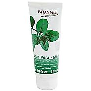 Buy Patanjali Aloe Vera Mint Face Wash 60 Gm Online @ ₹45 from ShopClues