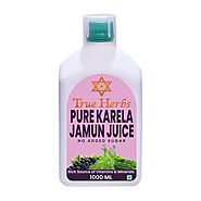 Suwasthi True Herbs Pure Karela Jamun Juice - 1 Litre – suwasthiStore