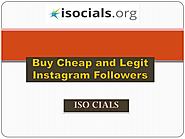 Buy Cheap and Legit Instagram Followers