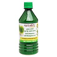 Patanjali Amla Aloe Vera with Wheat Grass Juice - FITBYNET.COM