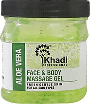 KHADI Aloe Vera Face & Body Massage Gel - Price in India, Buy KHADI Aloe Vera Face & Body Massage Gel Online In India...