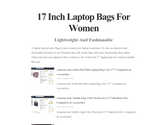 17 Inch Laptop Bags For Women