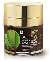 WOW Skin Science Aloe Vera Multi-Vitamin Face Cream - Light Quick Absorbing Day Cream 50 ml: Buy WOW Skin Science Alo...