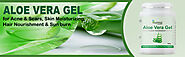 KAZIMA Aloe Vera Gel Raw - 100% Pure Natural Gel - Ideal for Skin, Face, Acne Scars, Hair Care, Moisturizer & Dark Ci...