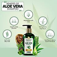 Himalayan Organics Aloevera Shampoo for Hair Loss Control & Healthy Hair Growth | Ayurvedic Herbal Extracts | No Para...