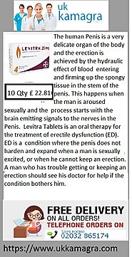 Levitra Tablets oral therapy for the treatment of erectile dysfunction