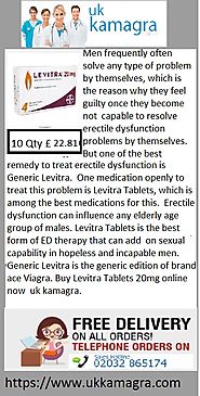 Buy Levitra Tablets the best quality ED medication for Male impotence people