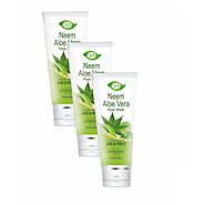 Buy Meghdoot Ayurvedic Neem Aloevera Face Wash Online - 20% Off! | Healthmug.com