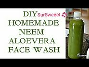Homemade Neem Aloevera Herbal Face wash | नीम ऐलोवेरा फेसवॉश |100% natural | SurSweeet 💕