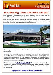 Why Solar Heating is Inexpensive And Secure?