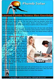 More Information of Licensed Plumbers Possess